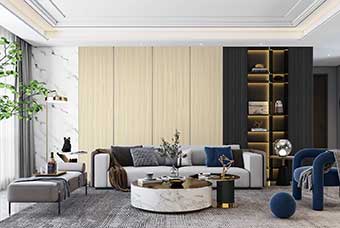 文昌轻奢风格-客厅
