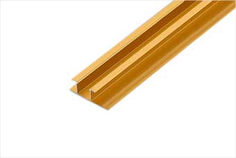 文昌航空纤维墙咔铝合金带灯中条（钛金氧化）