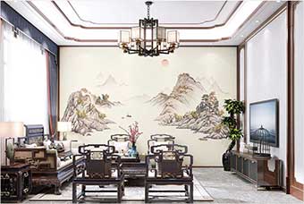 文昌森佰汇航空纤维墙咔（巴山蜀水）