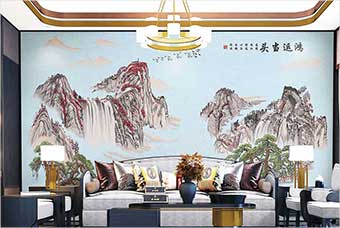 文昌森佰汇航空纤维墙咔（鸿运当头）